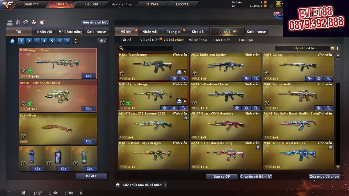 shop acc cf uy tin gia re